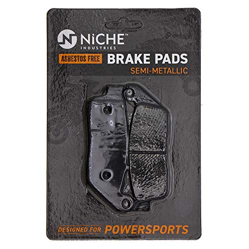 NICHE Brake Pad Set for Victory Cross Country Hammer Roads Kingpin 2204196 2203679 Front Rear Semi-Metallic - size: Semi-Metallic