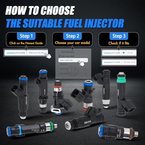 Sorghum Fuel Injectors Set of 4 Compatible with Chrysler 200 2011-2014 Sebring 2007-2010 Dodge Avenger 2008-2014 Journey 2009-2015 Jeep Compass Patriot 2007-2017 Replace# FJ1058 04891577AC - color: 04891577AC(Black)