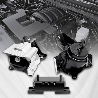 Engine Motor Mount &Trans Mount 3PCS,Replace OE: 84175582, 84175583, A2638 - size: Front left Front Right&Rear