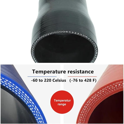 2" ID 90 Degree Elbow Silicone Coupler Hose with Clamps Black - color: Black, size: 2" (51mm)