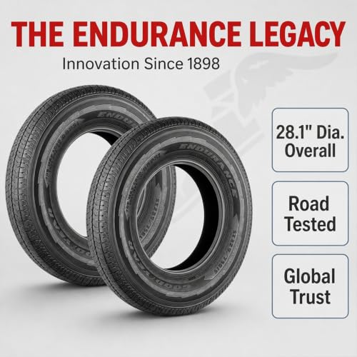 2-Pack Fits Goodyear Endurance All Season Trailer Tire ST225/75R15 Load E
