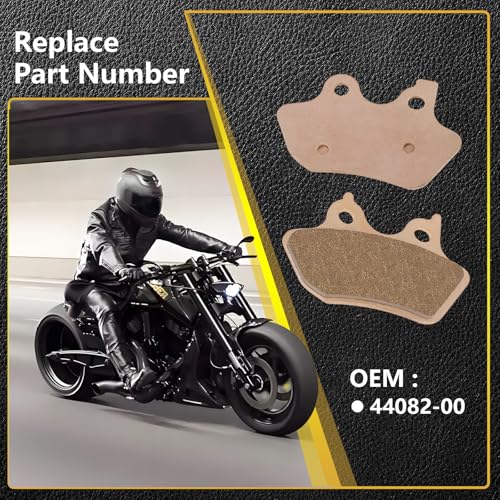 Sintered Disc Brake Pad For Harley Davidson 00-07 Dyna Series, Touring Series, Softail Series, 00-03 Sportster Series, 02-05 V-Rod (3 Set)