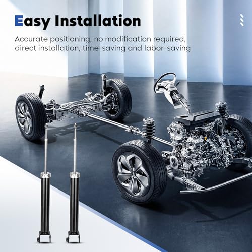 Rear Shock Absorber Struts Assembly Compatible with Nissan Altima 2002 2003 2004 2005 2006, Replace for 344395, 2Pcs
