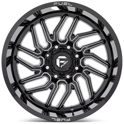 FUEL OFF-ROAD D807 HURRICANE 20X10, 5X5.0, 4.79, 18mm GLOSS BLACK MILLED - D80720007547 - color: GLOSS BLACK MILLED, size: 20X10, 5X5.0, 4.79, -18mm