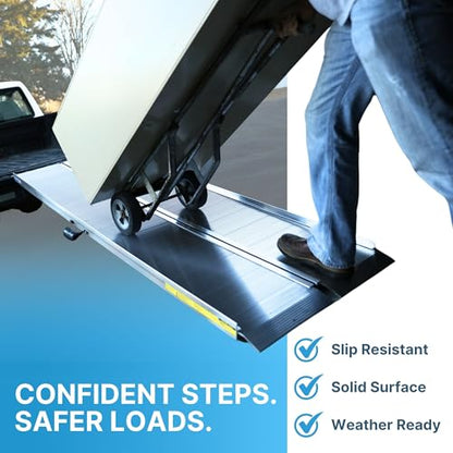EZ-ACCESS Traverse Aluminum Singlefold Folding Ramp, Silver, 6 ft, ATVs - size: 6 Foot, style: Singlefold