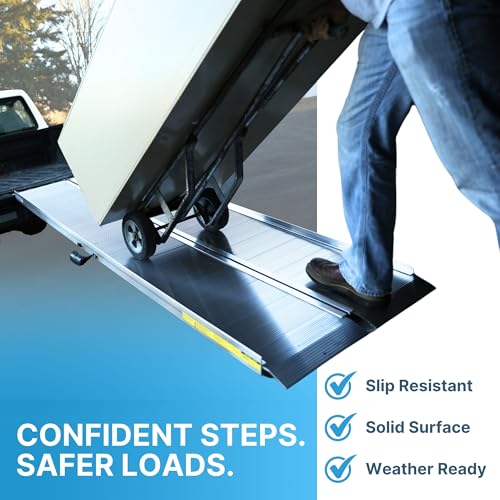EZ-ACCESS Traverse Aluminum Singlefold Folding Ramp, Silver, 6 ft, ATVs - size: 6 Foot, style: Singlefold
