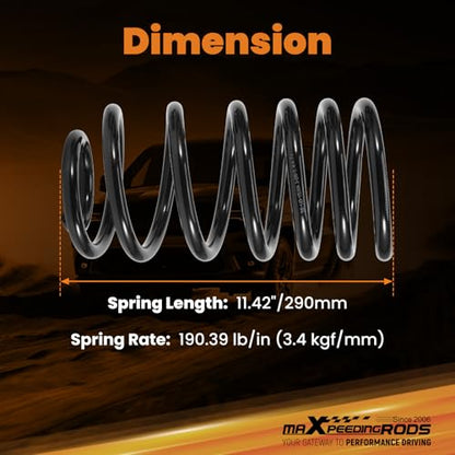 maXpeedingrods 6” Rear Lowering Spring for GM SUV 2000-2006, for Tahoe - size: 6" Rear