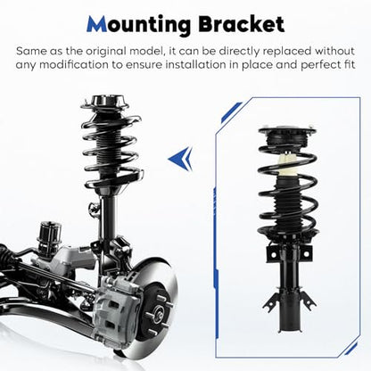 Front Struts Assembly Fit for Ford Fusion 2013-2018 2.0L w/Sway Bars Links