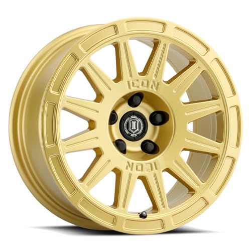 ICON Alloys Ricochet, Gloss Gold, 17 x 8/5 x 100, 38mm Offset, 6" BS, 7017805060GG