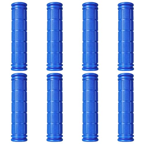 4 Pairs Bicycle Handle Bar Grips Mushroom Grips for BMX/MTB/Road Mountain Bikes - color: blue