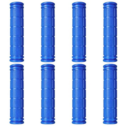 4 Pairs Bicycle Handle Bar Grips Mushroom Grips for BMX/MTB/Road Mountain Bikes - color: blue