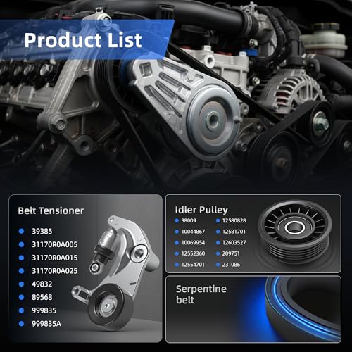 Serpentine Belt Tensioner Pulley Kit