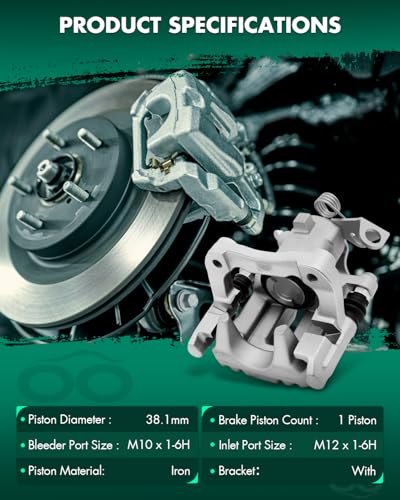 SCITOO 1PC 19B2570 Rear Passenger Side Disc Brake Caliper With Bracket - size: Rear Passenger[19B2570]