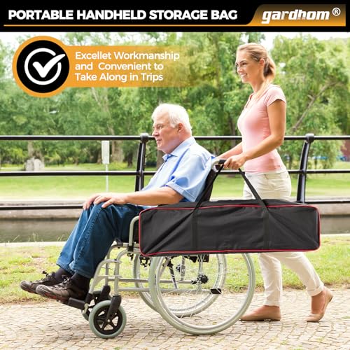 gardhom 6FT Telescoping Portable Wheelchair Ramp with Carrying Case - size: 6FT(can be used as 3.5FT or 6FT)