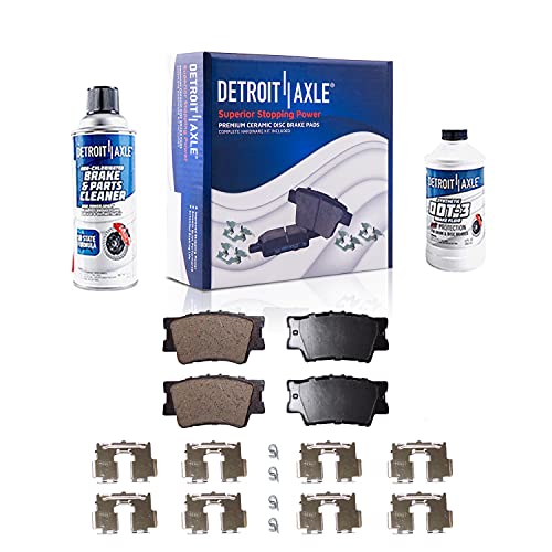 Detroit Axle - Rear Brake Kit For 2010 2011 2012 Lexus HS250h - size: 6BP3700174/Kit