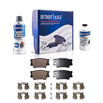Detroit Axle - Rear Brake Kit For 2010 2011 2012 Lexus HS250h - size: 6BP3700174/Kit