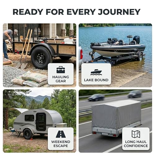 eCustomrim 2-Pack Trailer Tire Rim Assembly ST175/80D13 Load Range C