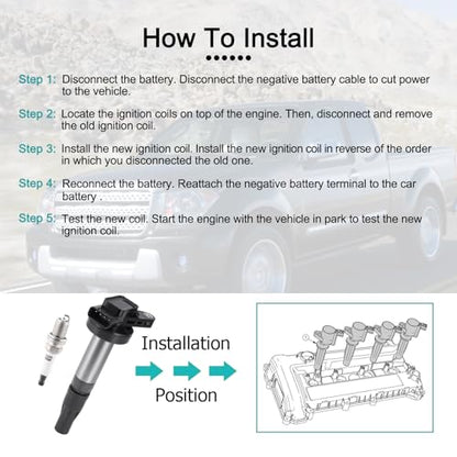 AULINK 8PCS Ignition Coil Pack BKR5EGP Spark Plugs For Jaguar S-Type Super