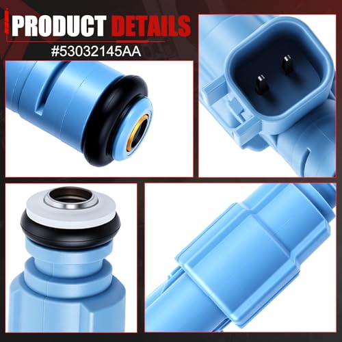0280155849 Fuel Injectors Set of 8 Compatible with 2001-2003 Dakota 4.7L