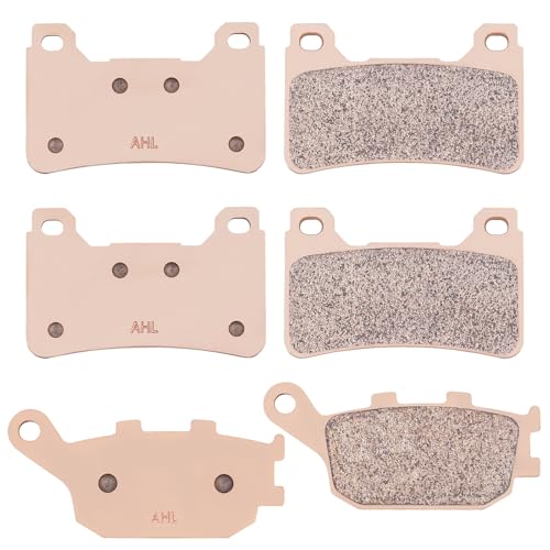 AHL Front & Rear Brake Pads Set for Honda CBR600RR CBR600 RR 2005-2006 (Sintered copper-based) - size: Sintered copper-based