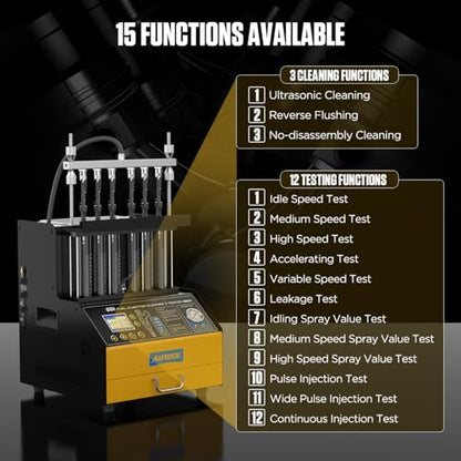 CT500 Fuel Injector Cleaner Tester, 6-Cylinder GDI EFI FSI PIEZO