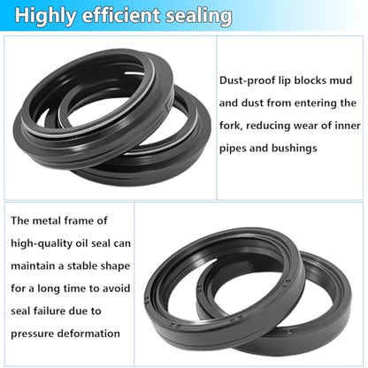 49mm Front Fork Seal Bushing Kit for Dyna Street Bob Super Glide Low Rider