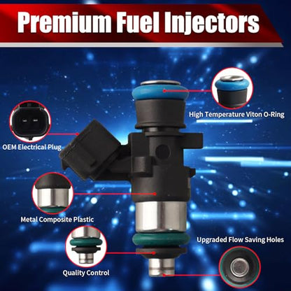 Set of 3 Fuel Injectors JSN180E Replacement - size: JSN180E