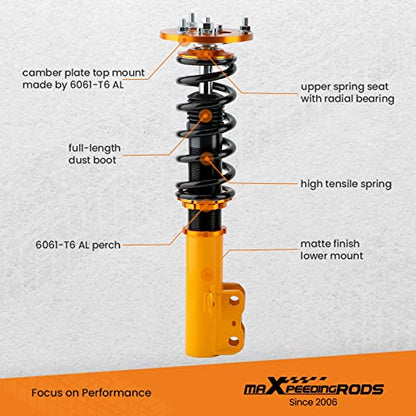 maXpeedingrods Coilovers for Toyota Camry 1992-2001, for Avalon 1995-2003 - color: Gold