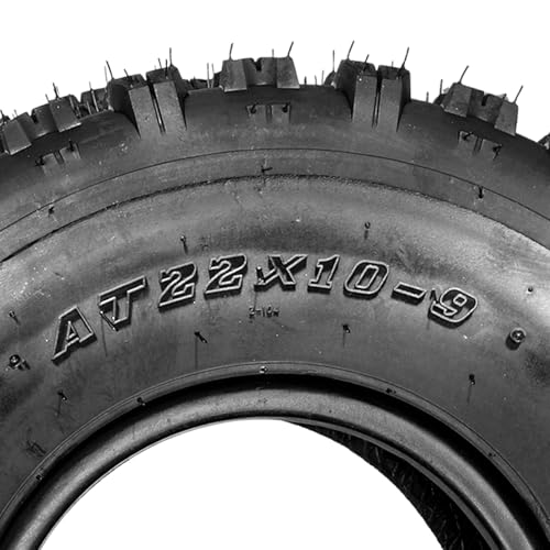 TUFFIOM Set of 2 ATV UTV Tires, 22x10-9 6PR Off-Road Tubeless Sport Trail Tire for All-Terrain, ATV Tire (22x10-9 6PR)