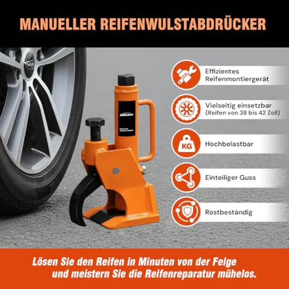 SEKAM Manual Tire Bead Breaker Tool for ATV, UTV, Truck, Car, 38"-42"