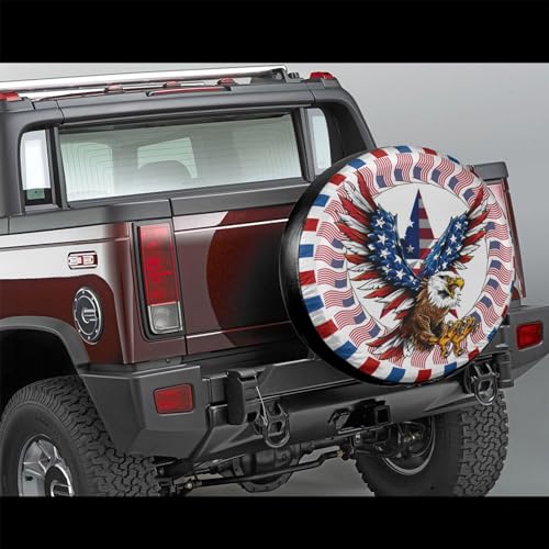 American Eagle Spare Tire Cover Waterproof Sun Protection Fit 15 Inches - color: Eagle, size: 15 inch