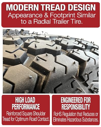 eCustomrim 2-Pack ST215/75D14 14 Inch DEEP TREAD Trailer Tire Load Range C