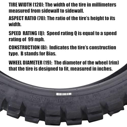 Continental TKC 80 120/70-19 60Q TL Twinduro M+S Front Motorcycle Tire - size: 120/70-19