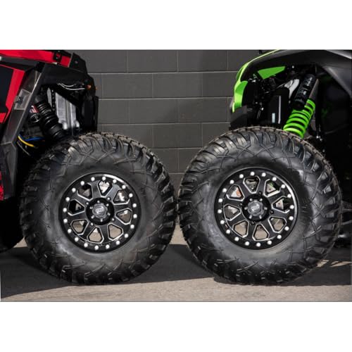 Tusk 4/137 Uinta Beadlock Wheel 15x7 5.0 + 2.0 Milled/Black Compatible with Can-Am Maverick X3 Max X MR Turbo RR 72 Inch 2020-2022