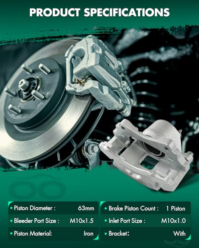 SCITOO 2PCS 18B5034 18B5035 Front Driver & Passenger Side Brake Calipers - size: Front[18B5034 & 18B5035]