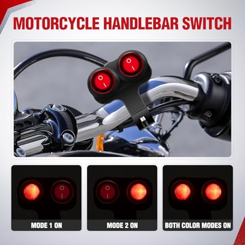Nilight Motorcycle 7/8" (22mm) Handlebar Dual Control Switch - color: Motorcycle Handlebar Switch-Dual Control 4 Pin