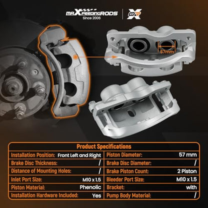 maXpeedingrods for 18B4731 18B4730 Front Brake Calipers for Chevrolet - size: 18-B4731+18-B4730