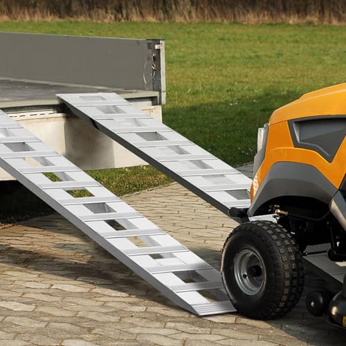 VEVOR Loading Ramps, 2 Pcs 72 x 15 in, Durable Aluminum and Heavy-Duty Trailer Ramp Set with Anti-Slip Plates, 6000 Lbs Combined Capacity, for Carts, Farm Tractors, ATVs, Lawn Mowers, Motorcycles - size: 6000 lbs