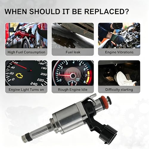 Fuel Injectors Compatible with Ford F150 Truck 2011-2016, Expedition Lincoln Navigator 2015-2017 3.5L V6 EcoBoost Turbo, Replace BL3Z9F593A BL3Z-9F593-B, Fuel Injection Set of 6
