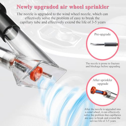 3IN1 Car Cleaning Gun Detachable Sprinkler Head for Detailing - color: blue