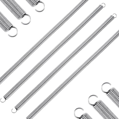4pcs Extension Springs,0.047"x0.4"x11.8" 304 Stainless Steel - size: 0.047"x0.4"x11.8"