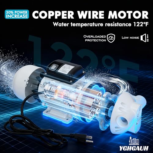 AC 110V-120V Diesel Exhaust Fluid Transfer Pump Self-Priming Electric Diaphragm DEF Pump for Urea, Oil, Water & Irrigation.Diaphragm Pumps with 400W, 10.6 GPM, 36ft Lift（White）