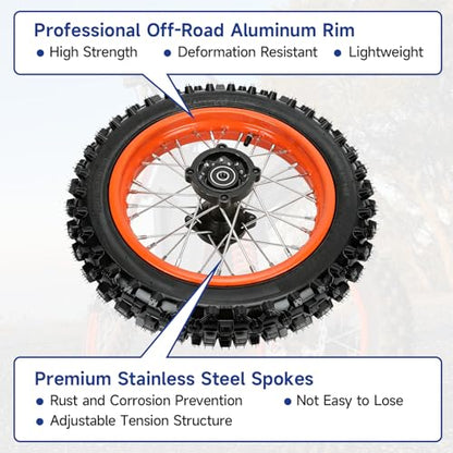 12'' Rear Wheel for Tuttio Soleil01 Tutti Soleil 01 Electric Bike - size: Rear Wheel