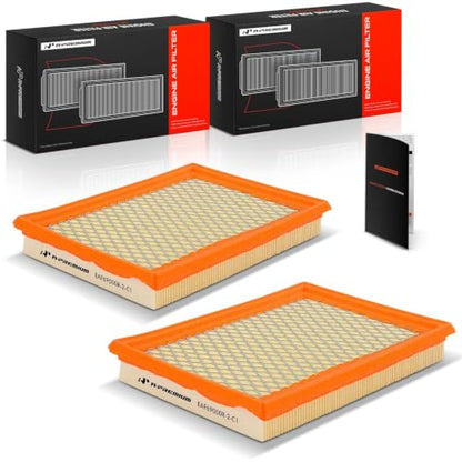 A-Premium 2-PC Engine Air Filter Compatible with Nissan & Infinit Models