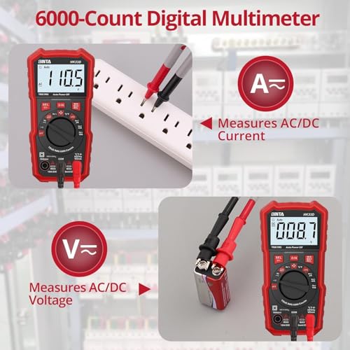 BINTA 6000 Counts Digital Multimeter with NCV Auto-Ranging Voltmeter Tester - style: 6000 Counts