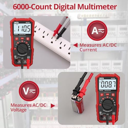 BINTA 6000 Counts Digital Multimeter with NCV Auto-Ranging Voltmeter Tester - style: 6000 Counts