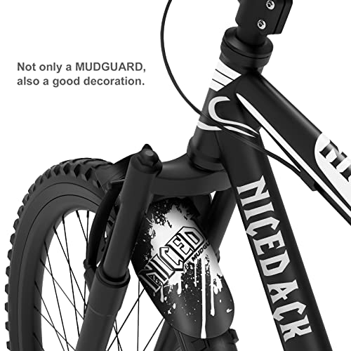 Mountain Bike Fenders, Fits 20-29 Inch MTB, 2-Piece Set - color: A-White