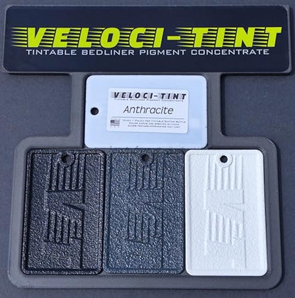 VelociTint Bedliner Pigment Concentrate 2oz Pouch for 2K Urethane Tintable Bed Liner 200+ Colors Available (Anthracite) - color: Anthracite