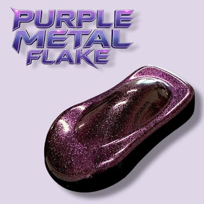 LiME LiNE Metal Flake Midcoat Automotive Grade Sparkle Spray Paint - No Equipment Needed - Finish with 2K Clearcoat (Purple, 1. Spray Paint Only) - color: Purple
