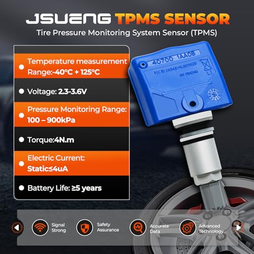TPMS Sensor,Pre-programmed Tire Pressure Monitor System for Nissan Infiniti